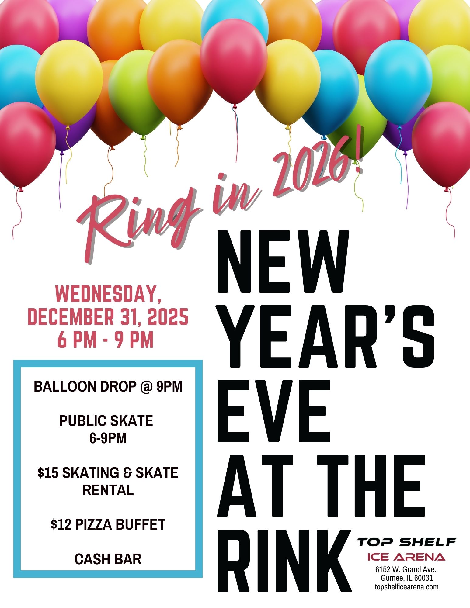 New Years Eve at Top Shelf